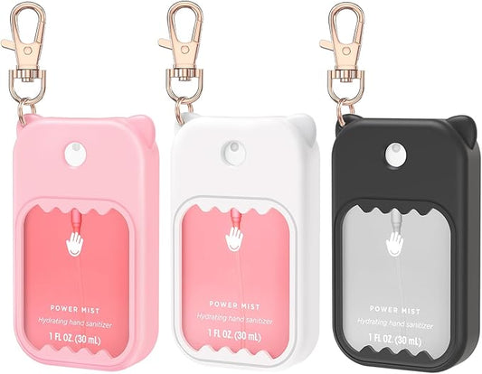 Hand Sanitizer Spray Case for Touchland Silicone Touchland Case Keychain Cute Hand Sanitizer Holder Keychain Compatible with Touch land Power Mist Gentle/Glow Mist