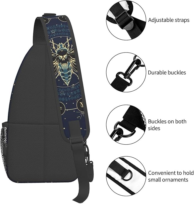Sling Backpack Unisex Crossbody Chest Bag Shoulder Chest Bag For Women Men Hiking Travel