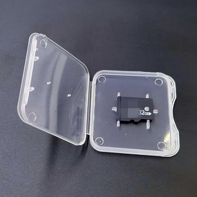 60 Pieces Plastic Memory Card Case Holder Micro TF Card Storage Box Case Holder, Clear