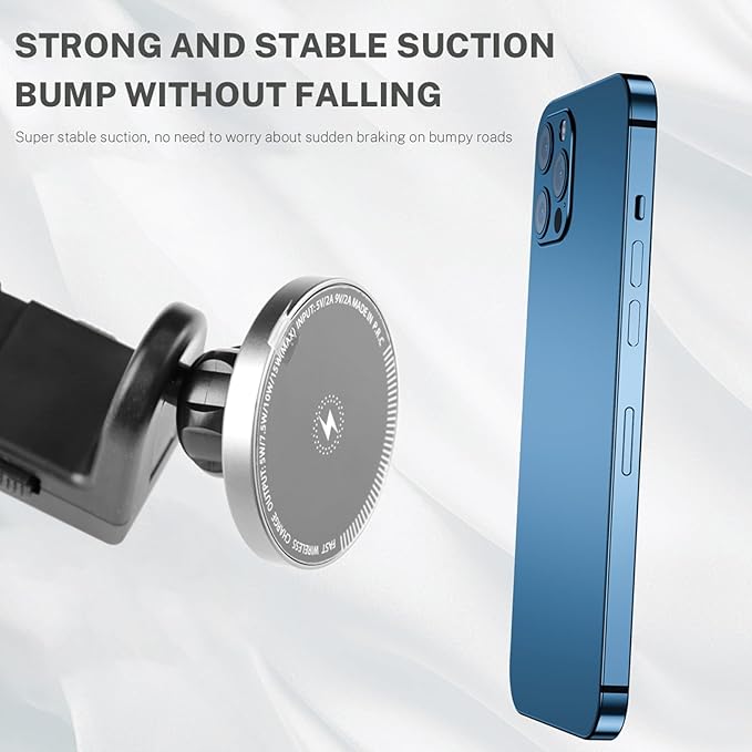 for BMW X5 X6 G05 G06 G60 G45 Tablet Holder Strong Magnetic Attraction/Gravity Clamp ipad Car Holder Back Seat Road Trip Essentials (Strong Magnetic + Wireless Charging)