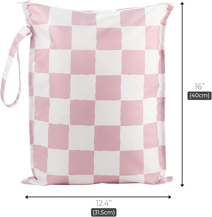 RelaxScene Wet Bag for Swimsuit - 2 Pack Waterproof Wet Dry Bag for Clothes - Baby Diaper Bag - Travel Laundry Daycare Bags - Baby Beach Essentials - Bogg Bag Accessories