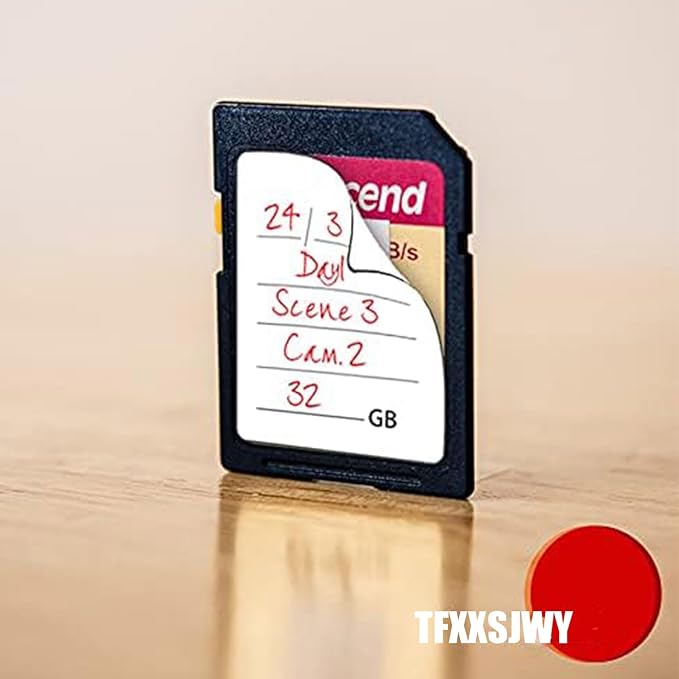 (120 Count) SD Card Labels Flash Drive Labels Stickers with 6 Free SD Card Cases & Container Multi-use Writable & Removable Stick-On Camera Memory Card Labels