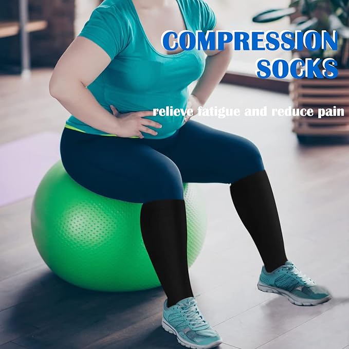 Aoliks Compression Socks for Women & Men 4 Pairs, Best Support for Nurses Running Travel