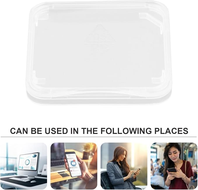 Plastic Case 100 Pcs SD Card Holder - Plastic Transparent Carrying Storage Transparent Memory Card case Holder Carrying Box Storage Boxes Sd