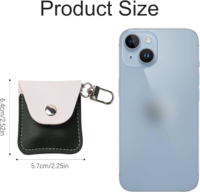 Leather Ring Holder Keychain for Gym, Portable Jewelry Travel Ring Keeper Case for Wedding ring and Necklaces