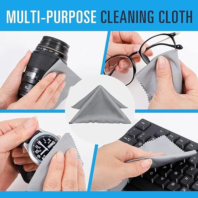 ZONLY 3 Pack Sunglasses Case Portable Travel Zipper Eyeglasses Case Hook With Cleaning Cloth