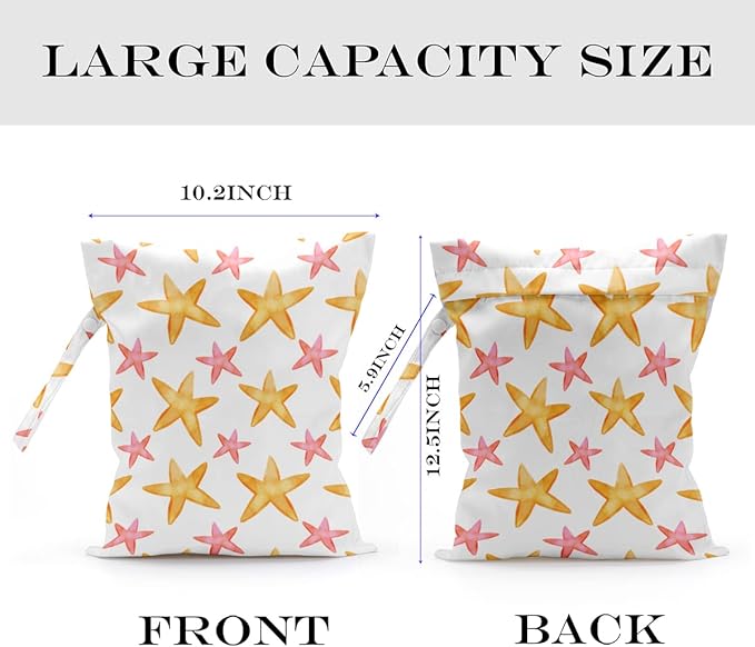 Wet Bag Wet Dry Bag for Swimsuit Travel Beach Pool Stroller Diapers Dirty Yoga Gym Clothes Waterproof Reusable