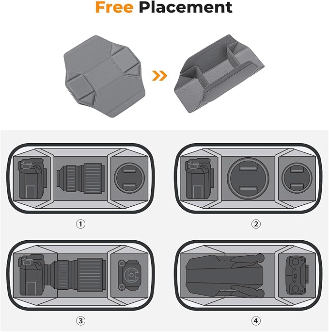 K&F CONCEPT Camera Sling Bag Crossbody Bag Waterproof Camera Shoulder Backpack DSLR/SLR/Mirrorless Camera Case