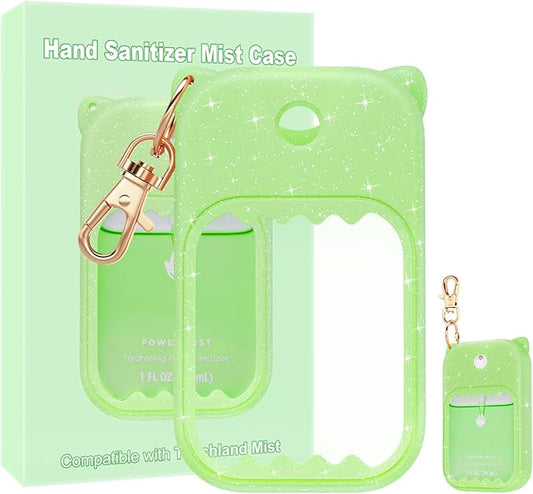 Hand Sanitizer Spray Case for Touchland Silicone Touchland Case Keychain Cute Hand Sanitizer Holder Keychain Compatible with Touch land Power Mist Gentle/Glow Mist