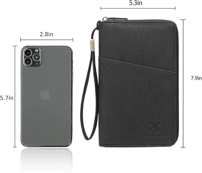 Family Passport Holder for Travel Women and Men RFID Passport Holder with Card Slots Holder Passport Case Passport cover Passport Wallet Travel Essentials and Accessories