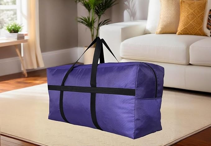 DoYiKe Extra Large Storage Duffle Bag with Zippers and Handles, Big Foldable Duffle Bag for Travel