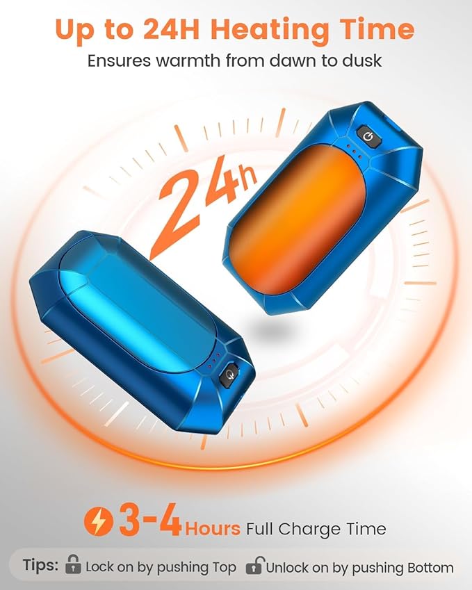 AI Hand Warmers Rechargeable 2 Pack, Electric Handwarmers Reusable, AI Smart Safe Heat Long Lasting Portable Pocket Heater, Warm Gifts for Men Women Outdoor Indoor Hiking Studying Hunting Golf Camping