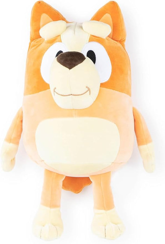 Jay Franco Bluey Bingo 16 Inch Plush Pillow Buddy - Super Soft Stuffed Animal, Polyester Microfiber, Fade Resistant, Non-Toxic, Kids Gift for Bedtime & Travel (Official Bluey Product)