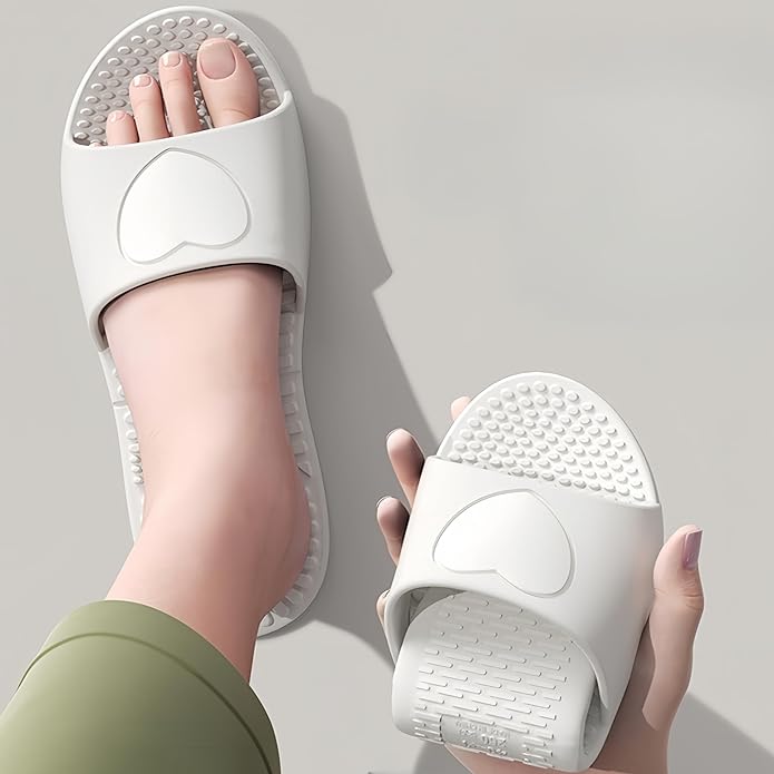 Shower Shoes Travel Foldable Portable Non Slip Slippers for Hotel Guests Swimming Spa Unisex Men Women Lightweight EVA Bathroom Slides Quick Drying Water Resistant Footwear