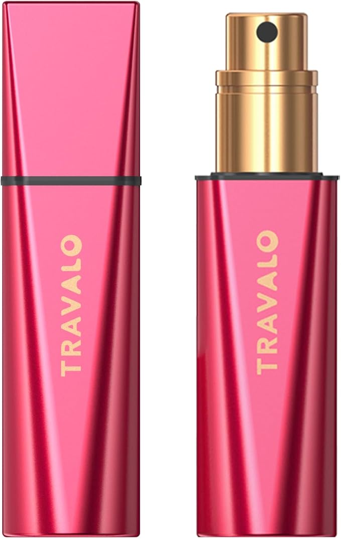Travalo OBSCULA Ultimate Bottom-Fill Perfume Atomizer with HD Spray - 5ml Leakproof Travel Bottle, Refillable Portable Fragrance Dispenser for Her & Him (OBSCURA, RED)