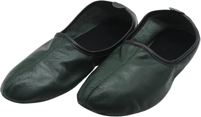 Womens Indoor Leather Slippers Traditional Babouche House Shoes Barefoot Moccasin