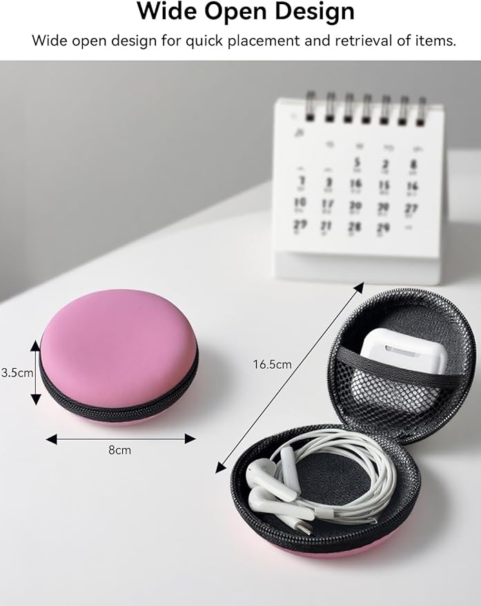 Earphone Case MAS CARNEY Headphone Earbud Hard Protective Carrying Case Bag