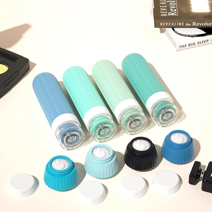 18Pack Travel Bottles for Toiletries TSA Approved Silicone Travel Containers for Toiletries, Leak Proof Refillable Liqus Shampoo And Conditioner travel Essentials toiletry Bottles (BPA Free)