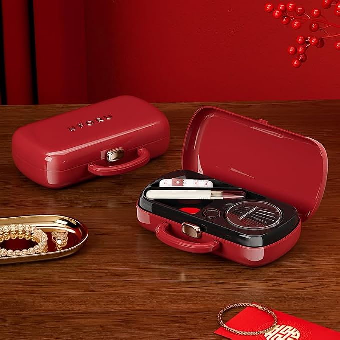 150Pcs Red Sewing Project Kit, Travel Family Sewing Supplies Repair Kit Portable Small Traveler Sewing Kit Sewing Thread Accessories DIY Sewing Supplies Organizer (Red)