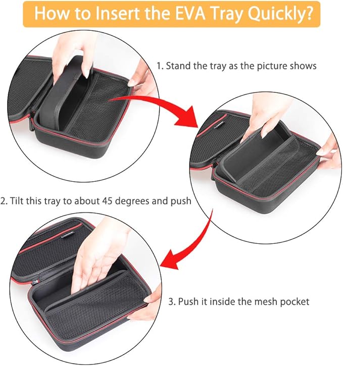 RLSOCO Case for Braun All-in-One Style Kit Series 3 3430/Series 5 5480/Seires 7 7410/Series 9 9440/BT3221/BT5260 & Compatible with Gillette Intimate Men’s Manscape Pubic Hair Trimmer and More