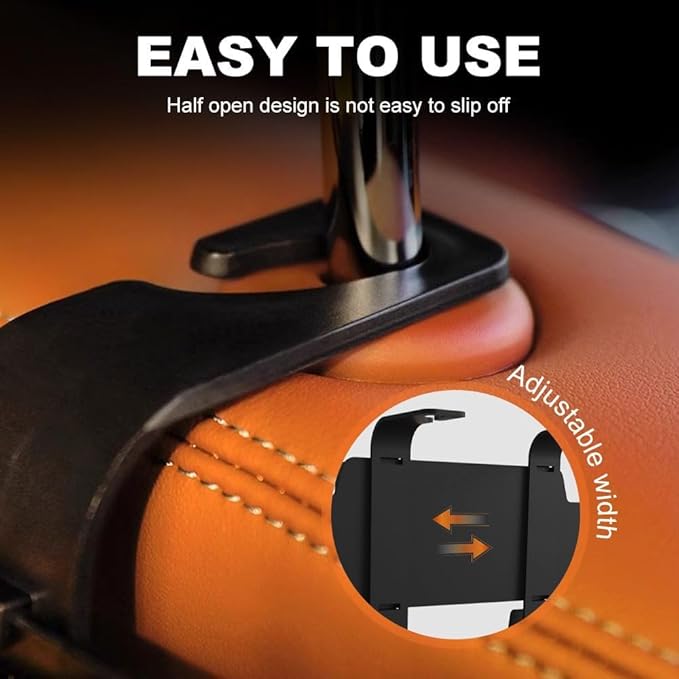 3-in-1 Backseat Car Organizer with Dual Cup Holders,Tissue Box & Phone Holder, 2026 Upgraded Car Seat Back Storage Box,Multifunctional Waterproof Storage for Daily Driving & Travel,Orange