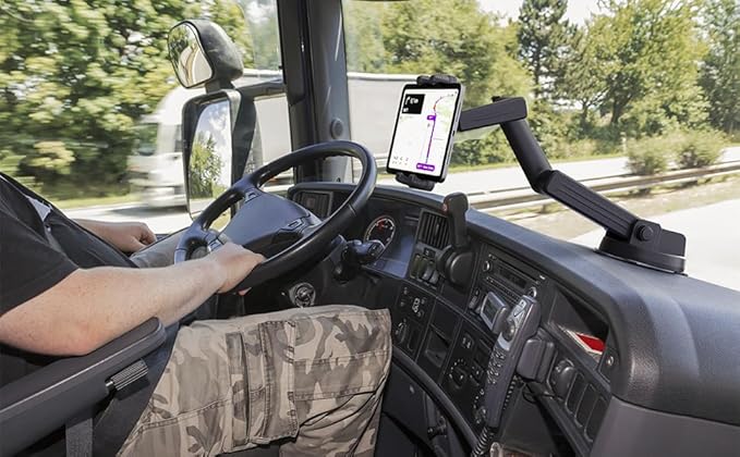 Tablet Holder for Truck Tablet Mount - iPad Mount for Truck, Heavy Duty Super Suction Cup,16.7 inch Long Arm & Stable,Device & iPad Holder for Dashboard,Dashboard Pad Windshield and Window -Commercial