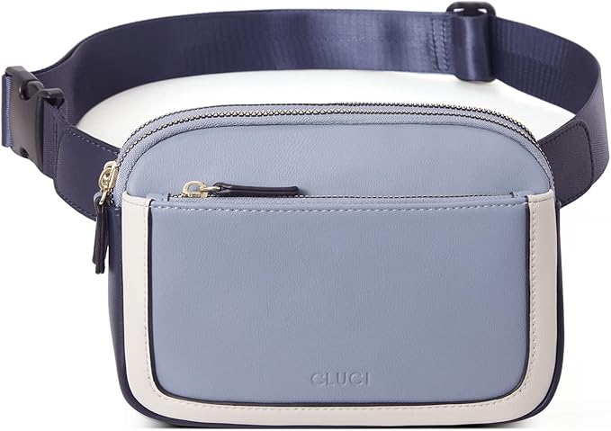 CLUCI Fanny Packs for Women Cross body, Belt Bag for Women, Mini Everywhere Crossbody Waist Bag Adjustable Strap, Vegan Leather Women's Fanny Pack