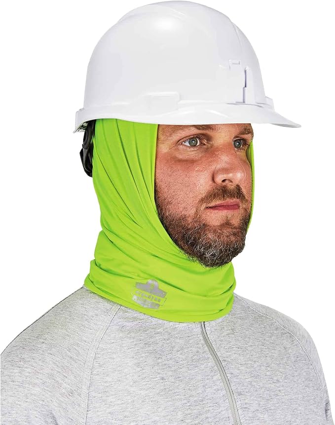 Ergodyne Chill-Its 6487 Cooling Neck Gaiter, Multiple Ways to Wear Headband or Face Mask