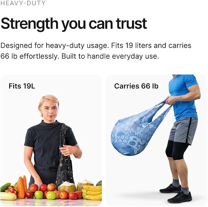 Nanobag Ultralight Foldable Tote for Women & Men, Reusable Grocery & Travel Bag, Packable Collapsible Compact Market Essential (Standard Neon Flowers)