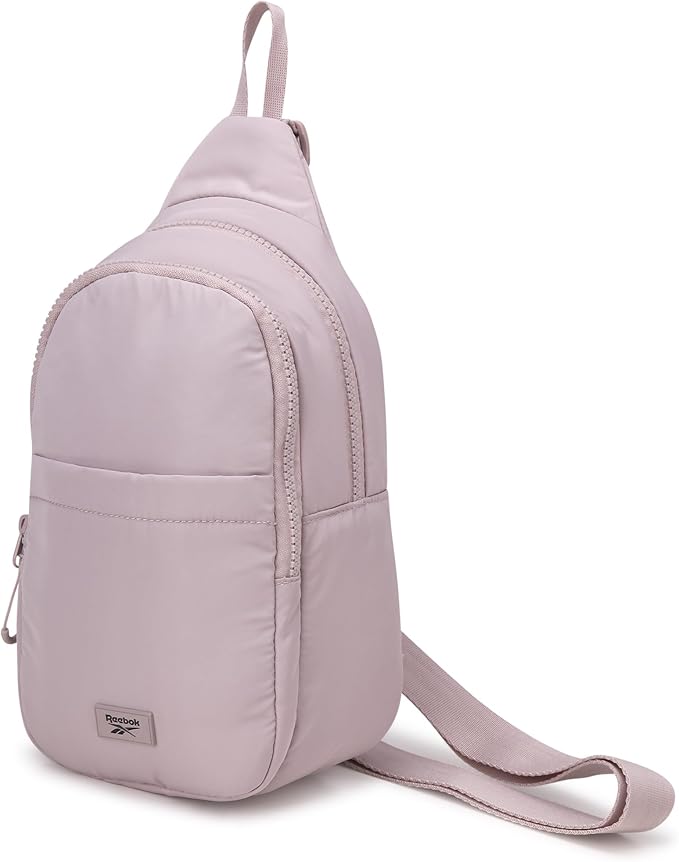Reebok Unisex Crossbody Bag - Convertible Compact Durable Cross Body Bag for Women and Men - Gym and Travel Essentials, Size One Size, Thea II Latte