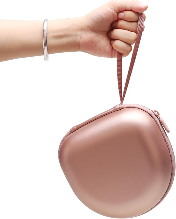 Headphone Case Compatible with Glynzak/BERIBES/TOZO/KVIDIO/Beats/Soundcore Anker/JBL Noise Cancelling Over-Ear Headphones, Rose Gold