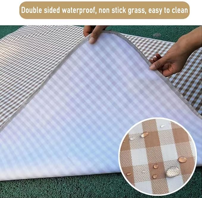 PUPOPIK Picnic Beach Blanket, Picnic Mat 80x60in Waterproof Foldable, Family Mat, Portable Large Picnic Blankets for Travel, Hiking, Music Festival