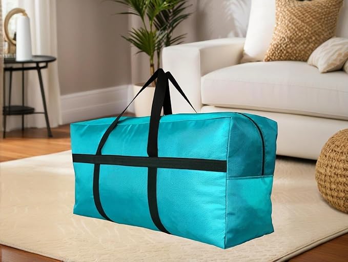 DoYiKe Extra Large Storage Duffle Bag with Zippers and Handles, Big Foldable Duffle Bag for Travel