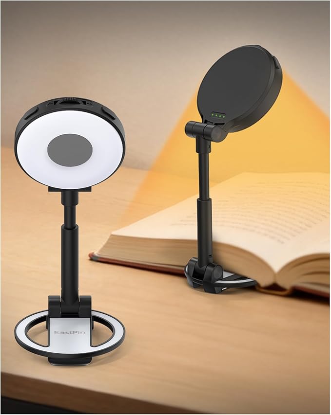 Reading Lights for Books in Bed:18 LED Rechargeable Clip-on Book Light with Timer & Memory Eye Caring 3 Color Temperature Stepless Dimming Portable Night Lamp Gifts for Men Kids Book Lovers