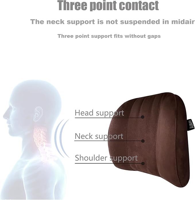 Car Headrest Pillow –Premium Memory Foam Ergonomic Car Pillow for Head Support & Comfort, Soft Washable Cover, Ideal for Long Drives and Travel | Memory Foam, Neck Rest, Ultimate Comfort and Support, For Driving and Travel