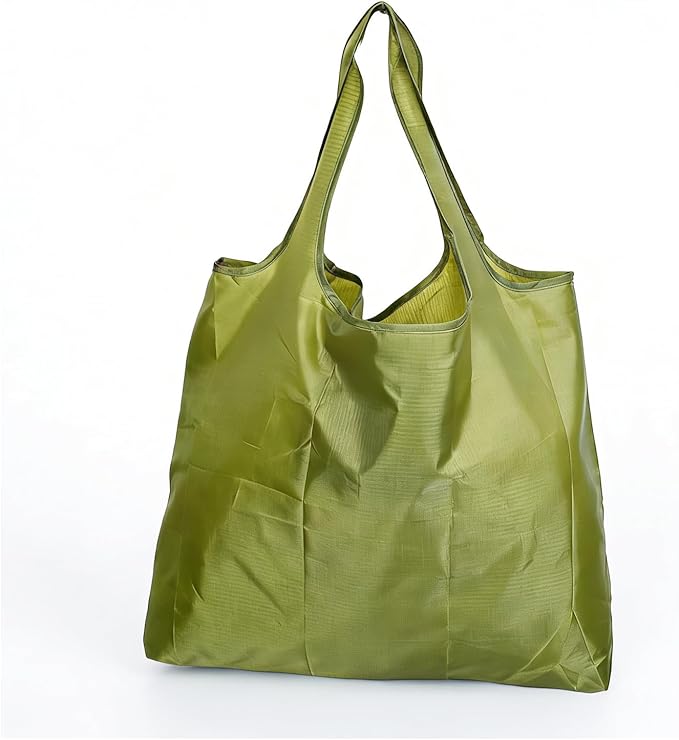 Reusable Shopping Bags - Foldable Extra Large Waterproof Grocery Tote Bag, Washable 55LBS Shoulder Bag