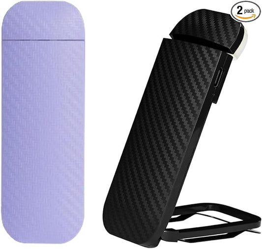 HEMONNKAM Book Reading Light, 2 Pack Rechargeable Clip on Booklight, Eye Caring 3 Color Temperatures & 5 Brightness Levels, Night Use for Bed, Long Lasting, Reading at Night in Bed, Purple+Black