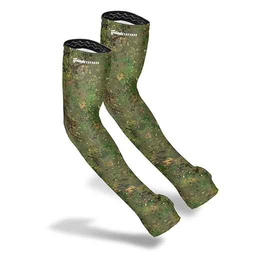 FARMER'S DEFENSE Gardening Arm Sleeves|UV Cooling Protective Sleeve Women & Men|Anti-Scratch Cover Sun UPF Outdoor Protection - Green Brush Camo - S/M