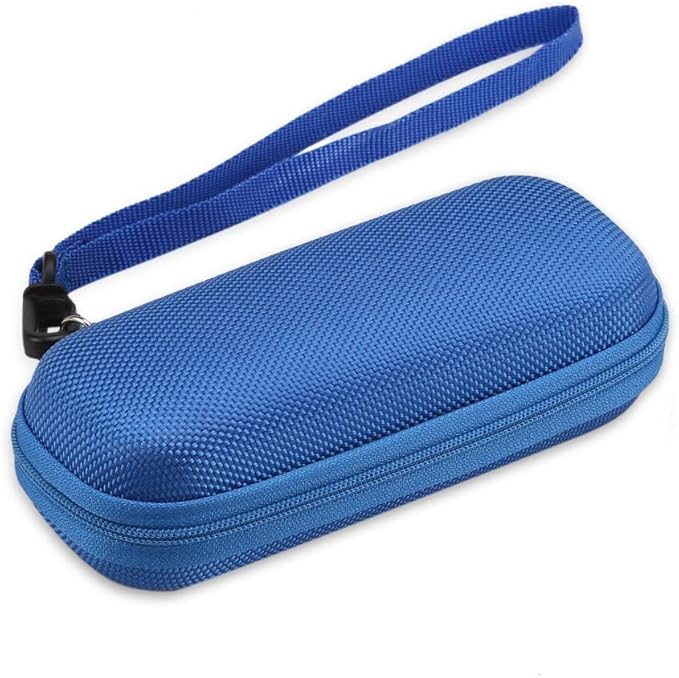 AGPTEK Carrying Case, EVA Zipper Carrying Hard Case Cover for Digital Voice Recorders, MP3 Players, Storage Holder for 3D Printing Pen, USB Cable, Earphones, Memory Cards, U Disk, Blue