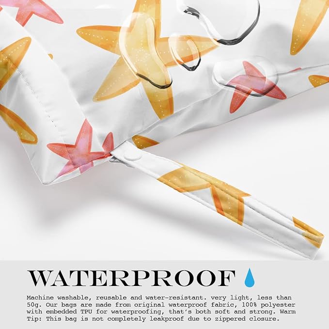 Wet Bag Wet Dry Bag for Swimsuit Travel Beach Pool Stroller Diapers Dirty Yoga Gym Clothes Waterproof Reusable