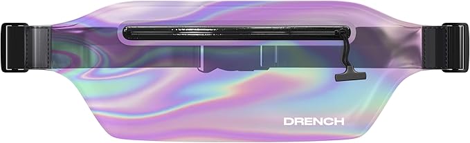 DRENCH Iridescent Waterproof Fanny Pack | Submersible Dry Bag Waist Pouch for Swimming, Snorkeling & Kayaking | Waterproof Phone Case & Underwater Phone Holder for Beach, Pool Parties & Travel