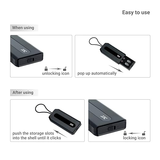 18 Slots Memory Card Case for 12 Micro SD Card and 6 SD Cards,Pop-up Design, Micro SD/Micro SDHC/Micro SDXC TF Card Holder Organizer, SD/SDXC/SDHC Card Case Storage