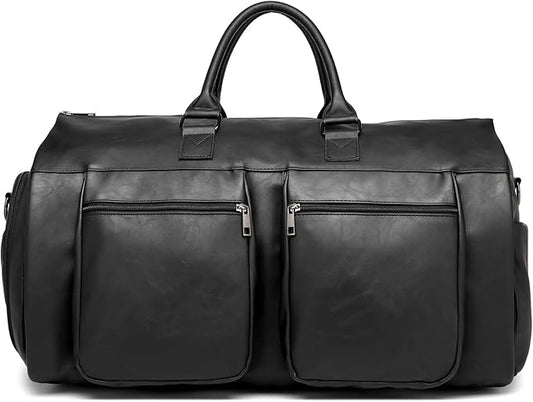 seyfocnia Convertible Travel Garment Bag,Carry on Garment Duffel Bag for Men Women - 2 in 1 Hanging Suitcase Suit Business Travel Bag