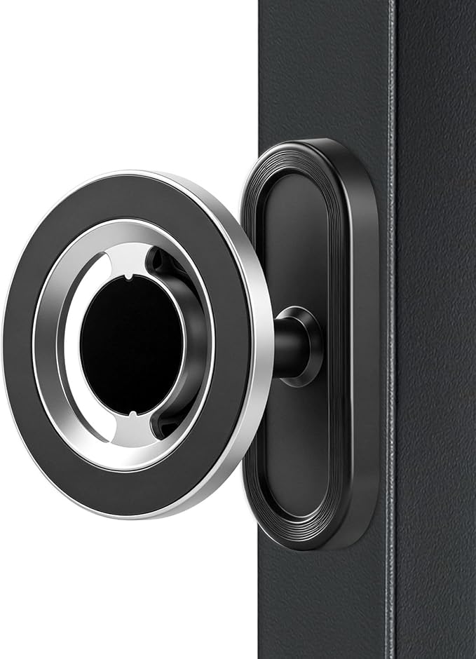 Gym Magnetic Phone Holder with Magnet Base Attach to Metal Surface, 360° Rotatable Gym Phone Holder Magnet Mount for Workout Recording, Compatible with MagSafe iPhone 17-12