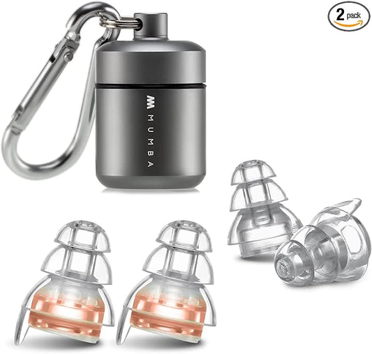 High Fidelity Concert Earplugs, Reusable Musicians Ear Plugs, 24dB Advanced Filter Technology Ear Protection for Music Festivals, DJs, Musicians