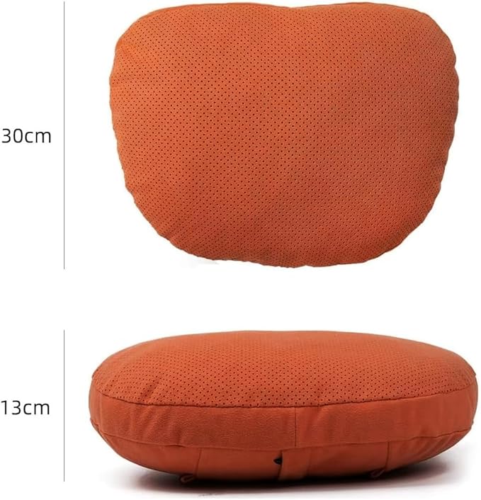 2 Pcs Car Headrest Neck Pillow for Driving,Universal Premium Suede Leather Soft and Comfortable Headrest,Three Gears of Height Adjustment Car Seat Headrest Pillow Car Interior Accessories