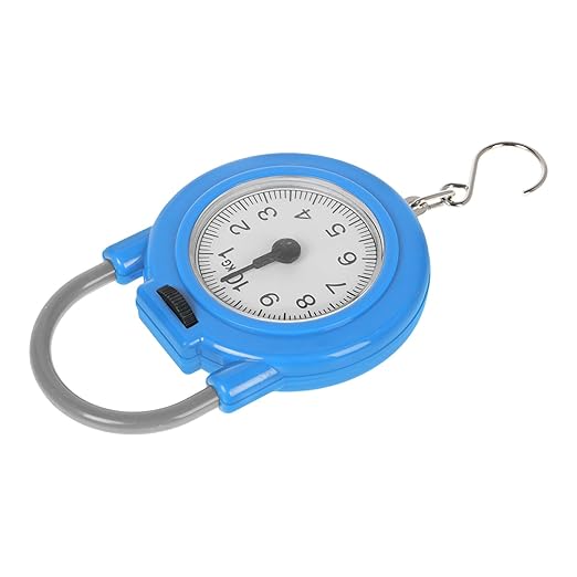 LIFKOME Mini Portable Digital Hanging Scale with Hook, High Accuracy Electronic Handheld Fish and Luggage Weight Scale for Travel and Home Use, Blue