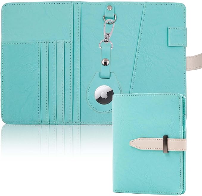 DE0072Zise Passport wallets, Mulit-purpose RFID Blocking Passport Holder AirTag Wallet, Travel Wallet