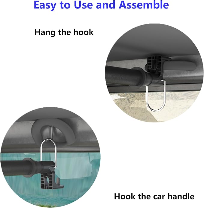 Heavy Duty Car Clothes Hanger Bar 30-64 Inches - Wrinkle Free Telescopic Clothes Rack for Vehicles, SUV, Truck