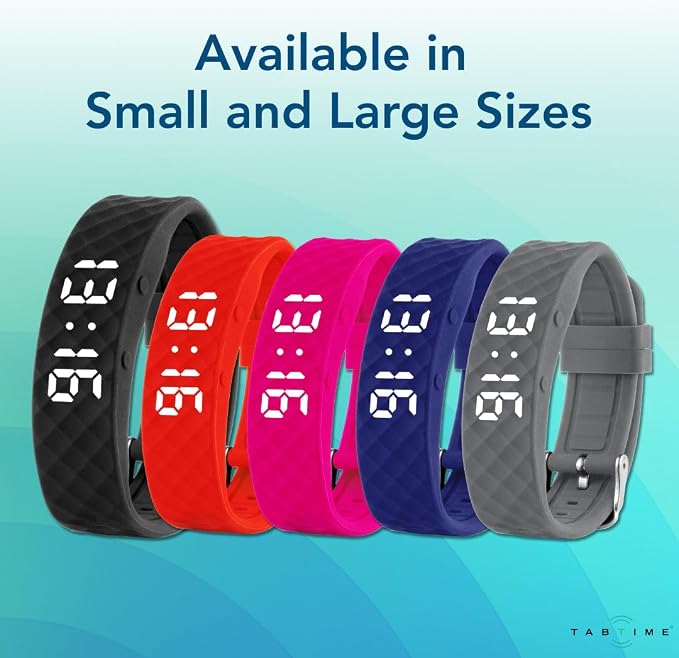 Tabtime Vibrating Alarm Reminder Watch - with up to 10 Personal Alarms or Pill Reminders per Day